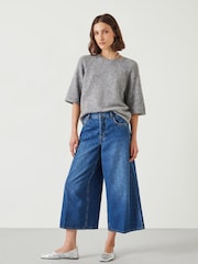 Hush Blue Ella Wide Leg Cropped Jeans - Image 1 of 5
