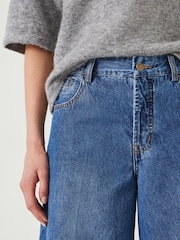 Hush Blue Ella Wide Leg Cropped Jeans - Image 4 of 5