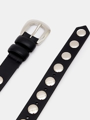 Hush Black Seren Studded Leather Belt - Image 3 of 4