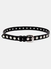 Hush Black Seren Studded Leather Belt - Image 4 of 4