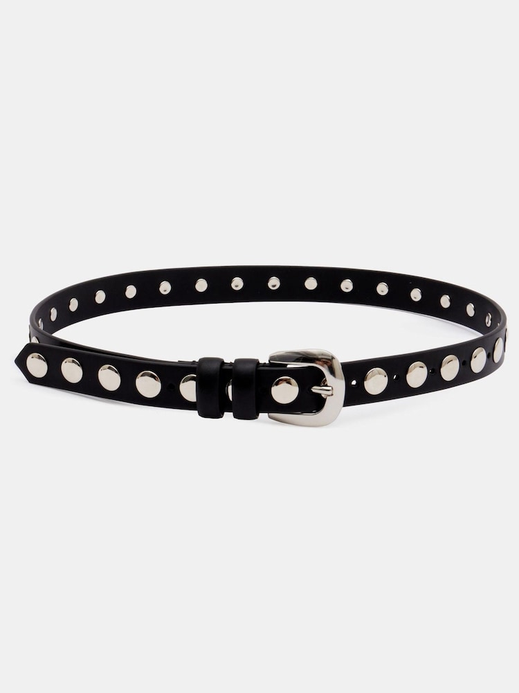 Hush Black Seren Studded Leather Belt - Image 4 of 4