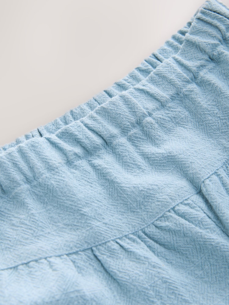 Blue Denim 100% Cotton Wide Leg Trousers (3mths-7yrs) - Image 4 of 4