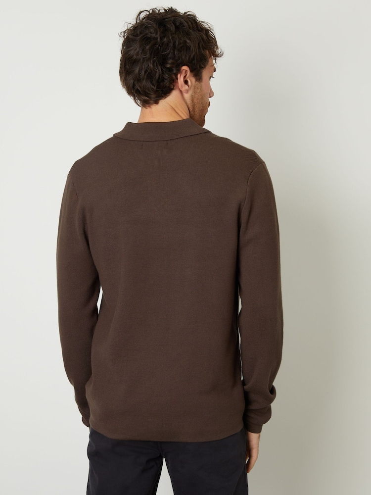 بني داكن - سترة كارديغان محبوكة بأزرار كاملة وكُم طويل من Threadbare - صورة 2 من 5 بني داكن - سترة كارديغان محبوكة بأزرار كاملة وكُم طويل من Threadbare - صورة 2 من 5