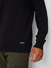 Threadbare Black Chrome Crew Neck Knitted Jumper - Image 4 of 4