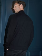 Threadbare Black Knitted Roll Neck Jumper - Image 2 of 4