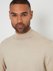 Threadbare Brown Knitted Roll Neck Jumper - Image 4 of 4