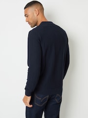Threadbare лонгслів Textured Knit Polo комір джемпери - Image 2 of 4