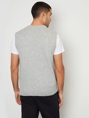 Threadbare Grey V-Neck Knitted Vest - Image 2 of 5