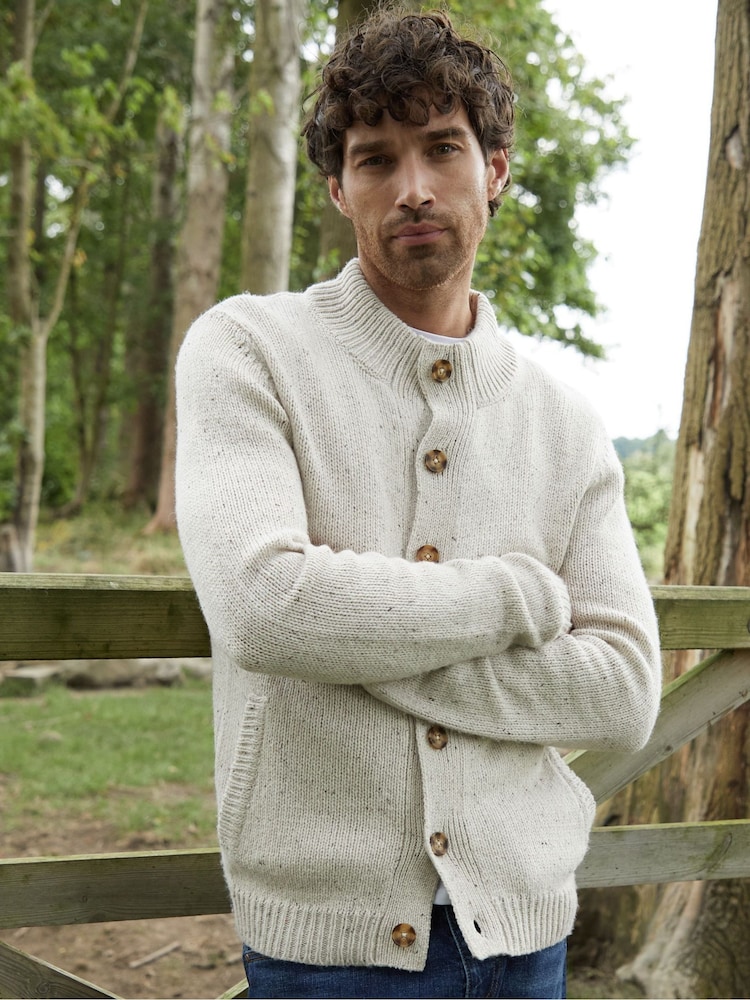 Chaqueta tipo cárdigan de punto con botones de Threadbare - Imagen 1 de 4