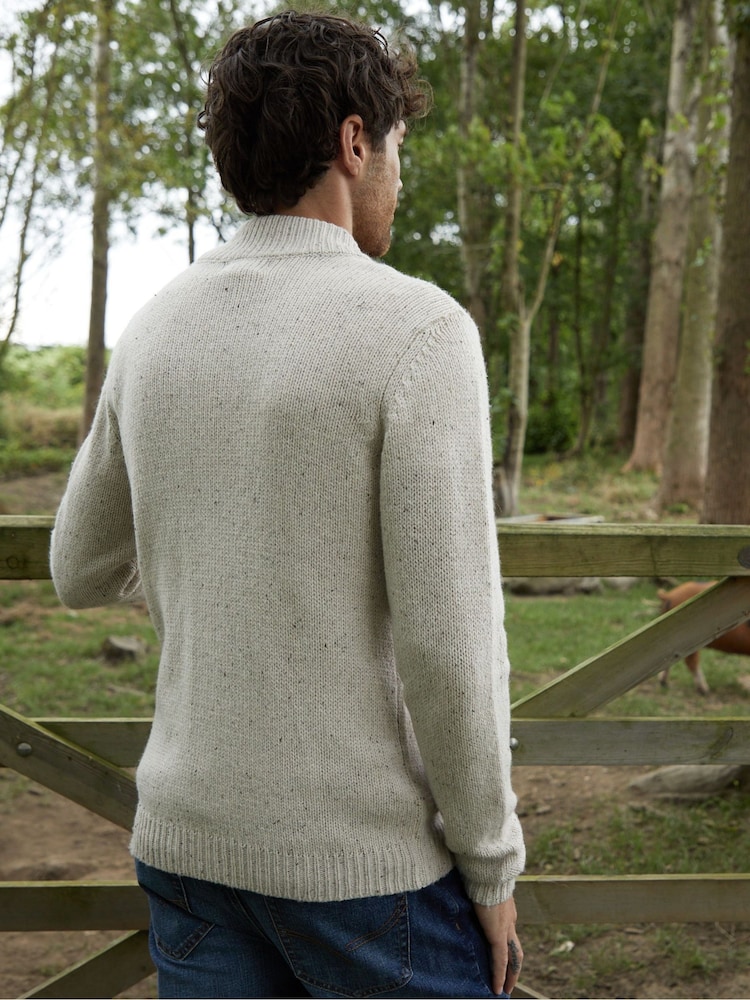 Chaqueta tipo cárdigan de punto con botones de Threadbare - Imagen 2 de 4