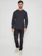 Threadbare Grey Mini Cable Knit Crew Neck Jumper - Image 3 of 4