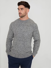 Threadbare Grey Raglan Sleeve Crew Neck Jumper - Image 1 of 4