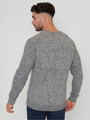 Threadbare Grey Raglan Sleeve Crew Neck Jumper - Image 2 of 4