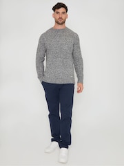 Threadbare Grey Raglan Sleeve Crew Neck Jumper - Image 3 of 4