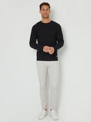 Threadbare Black Mini Cable Knit Crew Neck Jumper - Image 3 of 4