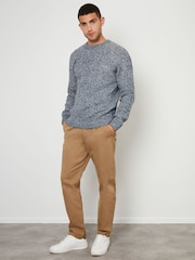 Threadbare Blue Raglan Sleeve Crew Neck Jumper - Image 3 of 4
