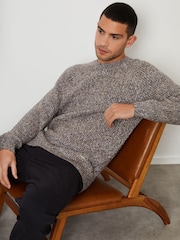 Threadbare Brown Raglan Sleeve Crew Neck Jumper - Image 1 of 5