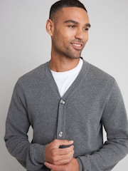 siva - Threadbare Bombaž Blend Pletena pletena jopa - Slika 4 iz 4
