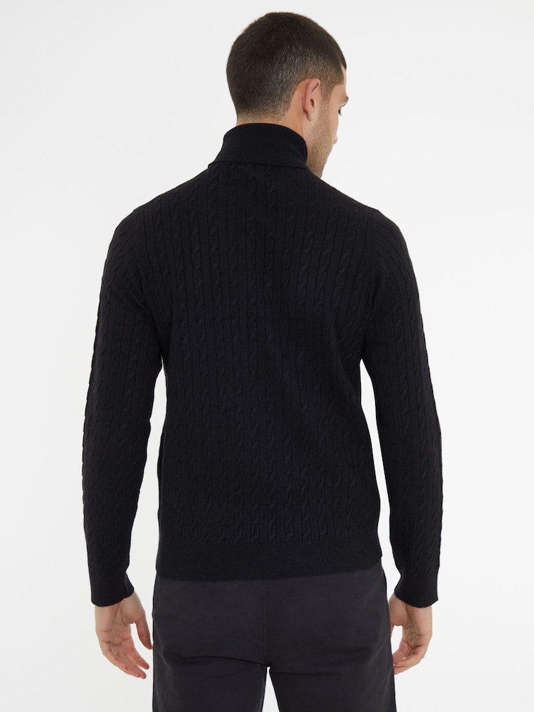 Threadbare Cable Knit Roll Neck Jumper - Imagen 2 de 4