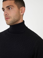 Threadbare Cable Knit Roll Neck Jumper - Imagen 4 de 4