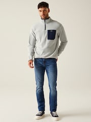 Regatta Grey Mens Frankie Half Zip Fleece - Image 3 of 7