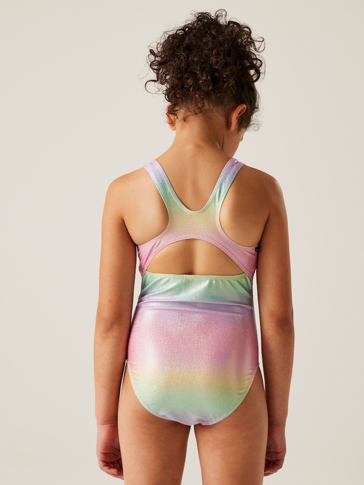 Regatta Pink Kids Katrisse Swimsuit - Image 2 of 8 Regatta Pink Kids Katrisse Swimsuit - Image 2 of 8