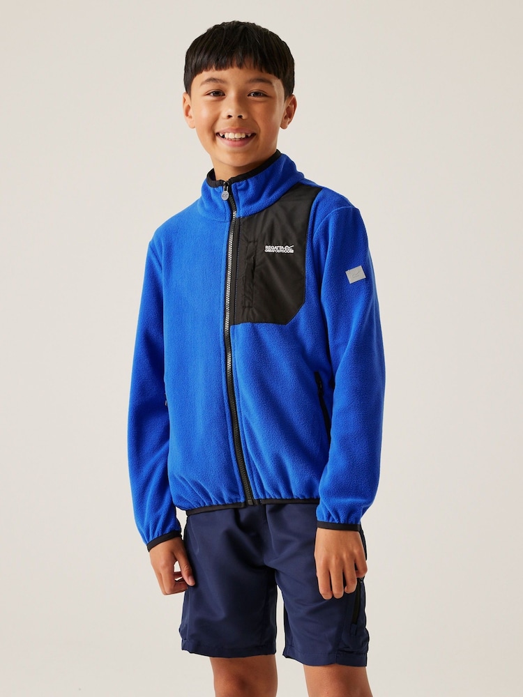 Regatta Blue Kids Frankie Full Zip Fleece - Image 1 of 7 Regatta Blue Kids Frankie Full Zip Fleece - Image 1 of 7