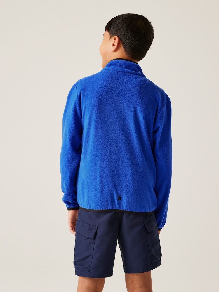 Regatta Blue Kids Frankie Full Zip Fleece - Image 2 of 7 Regatta Blue Kids Frankie Full Zip Fleece - Image 2 of 7