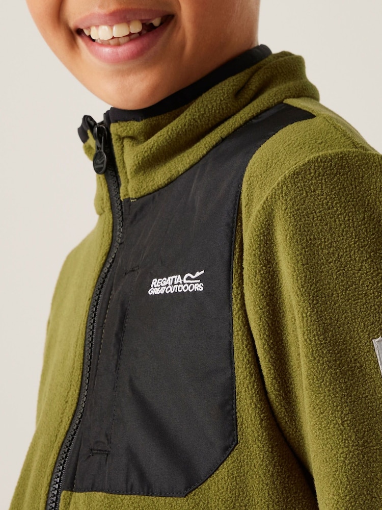 Regatta Green Kids Frankie Full Zip Fleece - Image 4 of 7