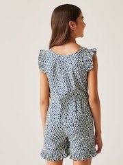 Regatta Light Blue Girls 100% Cotton Orla Kiely Playsuit - Image 3 of 8