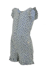 Regatta Light Blue Girls 100% Cotton Orla Kiely Playsuit - Image 8 of 8