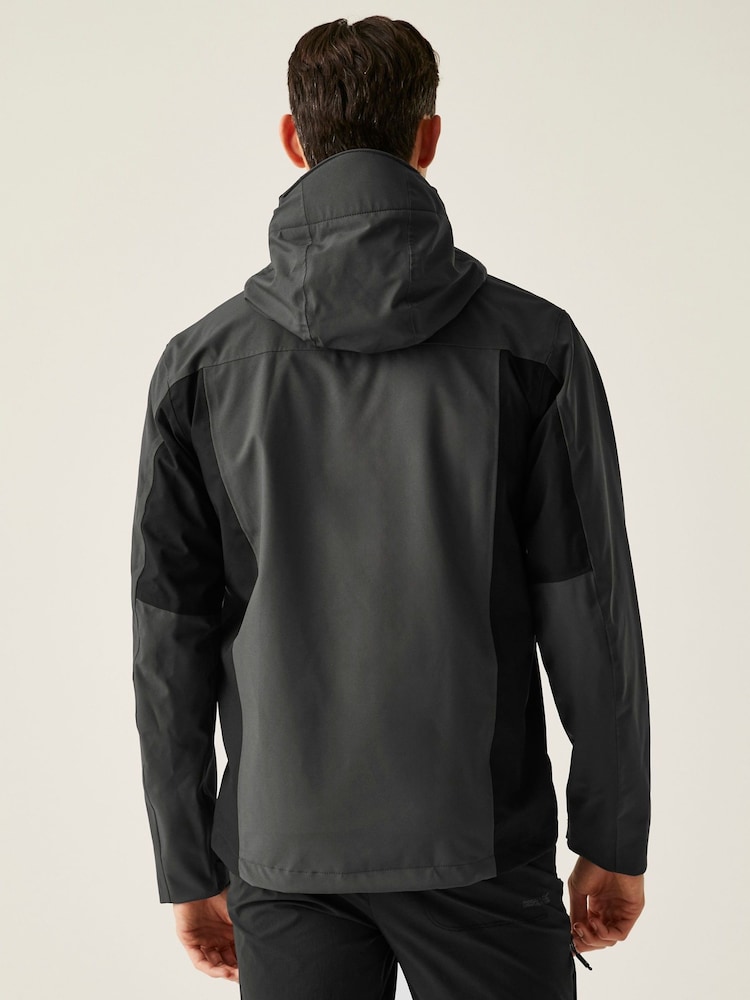Regatta Grey Mens Birchdale II Waterproof Jacket - Image 2 of 9