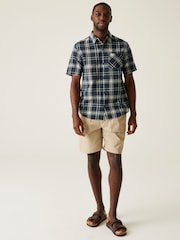 Regatta Blue Mens Loran Lightweight Shirt - Image 3 of 4