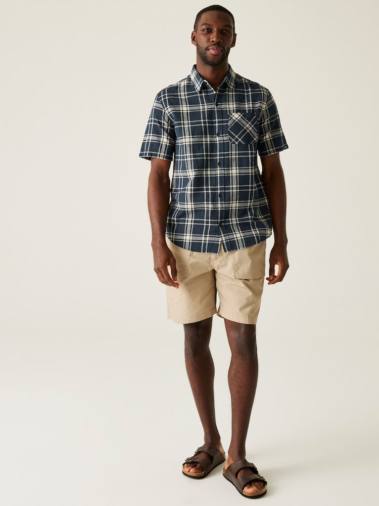 Regatta Blue Mens Loran Lightweight Shirt - Image 3 of 4