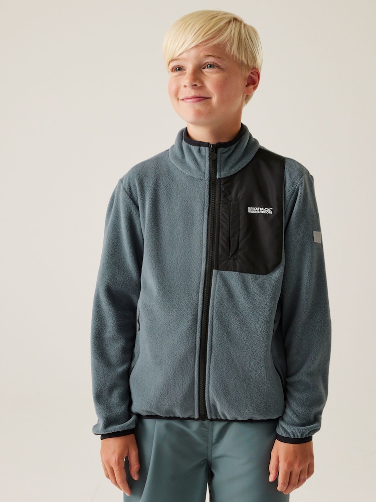 Gris - Regatta Kids Frankie Full Zip Fleece - Imagen 1 de 7 Gris - Regatta Kids Frankie Full Zip Fleece - Imagen 1 de 7