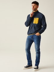 Regatta Mid Blue Mens Frankie Half Zip Fleece - Image 3 of 7
