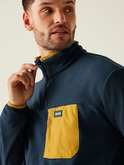 Regatta Mid Blue Mens Frankie Half Zip Fleece - Image 4 of 7