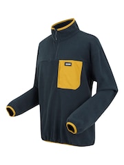 Regatta Mid Blue Mens Frankie Half Zip Fleece - Image 7 of 7
