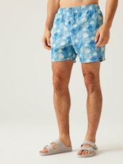 Regatta Blue Sky Mens Loras Swim Shorts - Image 1 of 7