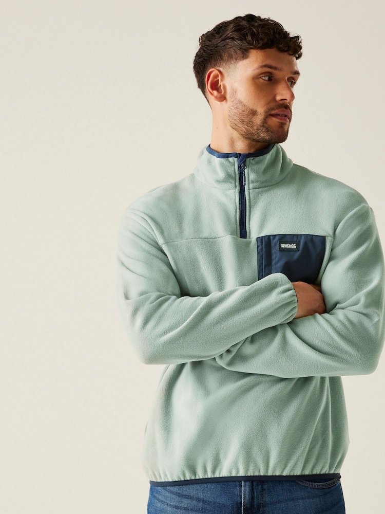 Regatta Mid Green Mens Frankie Half Zip Fleece - Image 1 of 7