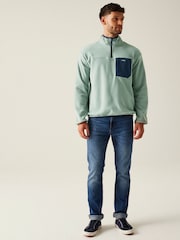 Regatta Mid Green Mens Frankie Half Zip Fleece - Image 3 of 7