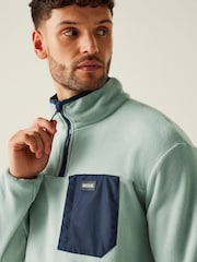 Regatta Mid Green Mens Frankie Half Zip Fleece - Image 4 of 7