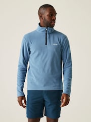 Regatta Blue Mens Thompson Lightweight Half Zip Fleece - Image 1 of 7