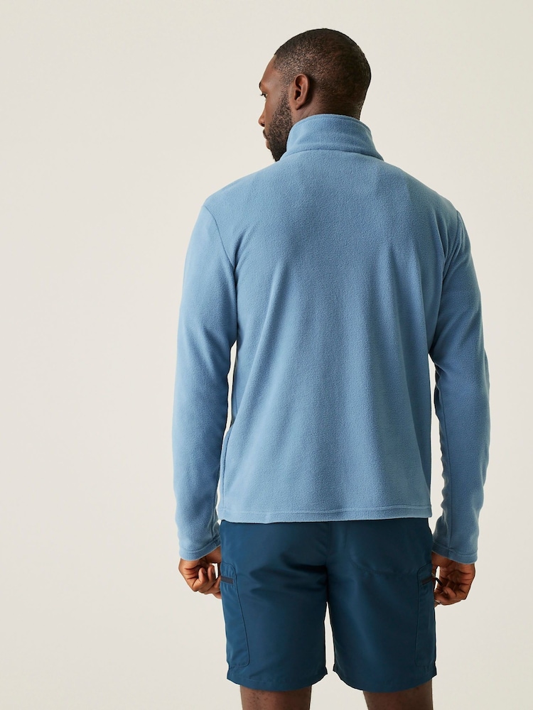 Regatta Blue Mens Thompson Lightweight Half Zip Fleece - Image 2 of 7