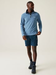 Regatta Blue Mens Thompson Lightweight Half Zip Fleece - Image 3 of 7