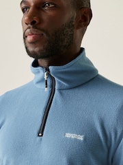 Regatta Blue Mens Thompson Lightweight Half Zip Fleece - Image 4 of 7