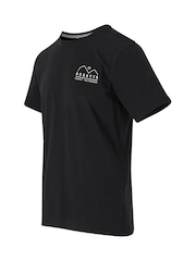 Regatta Black Mens Cline IX 100% Cotton T-Shirt - Image 7 of 7