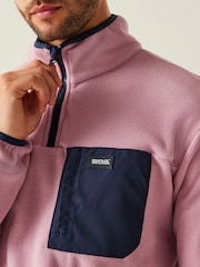 Regatta Pink Mens Frankie Half Zip Fleece - Image 4 of 7