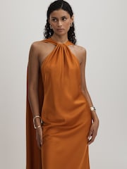 Бретелька на шею платье макси Halston - Image 3 of 6