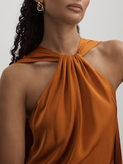 Бретелька на шею платье макси Halston - Image 4 of 6